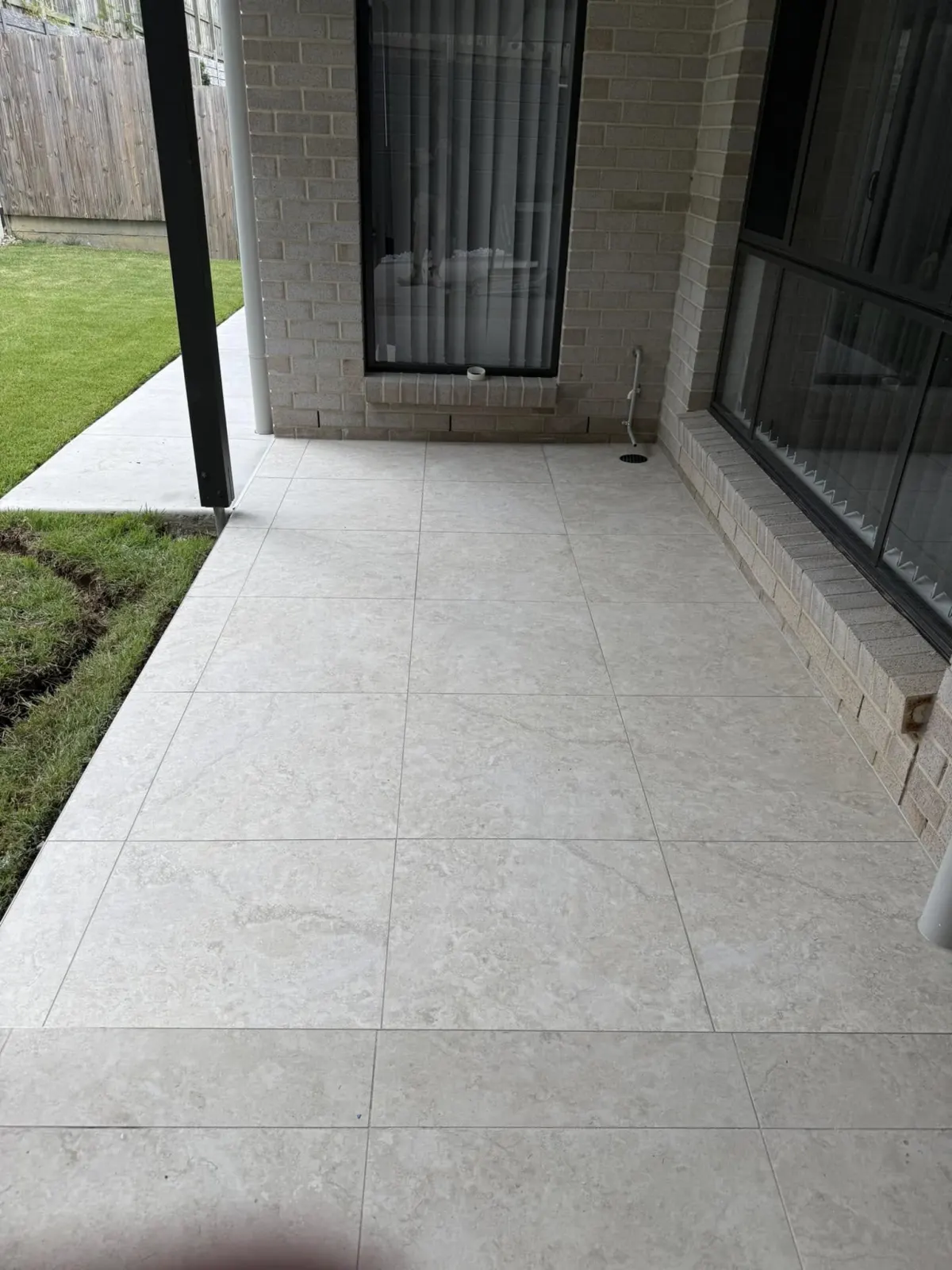 Outdoor tiling project in Brisbane